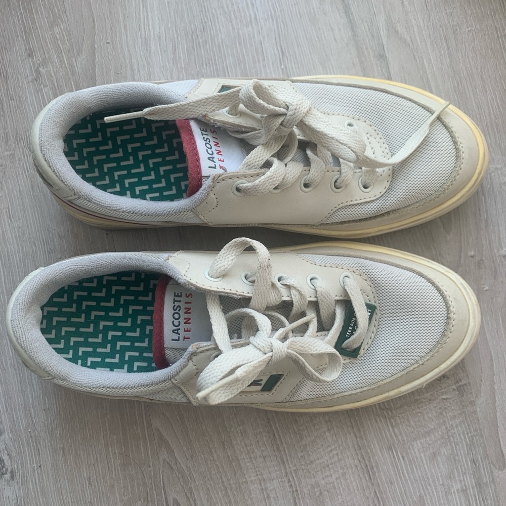 Lacoste White Tennis Shoes
